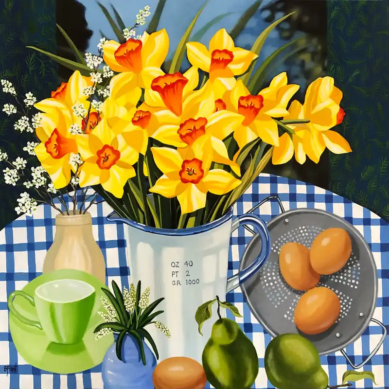 Vintage Spring 60x60cms acrylic on canvas $1350