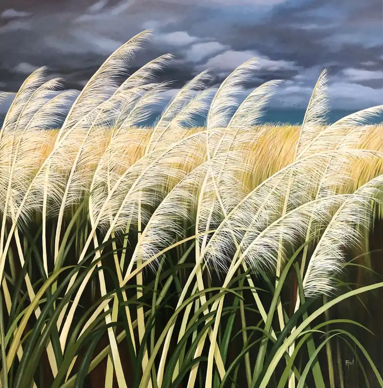 Breathe 90x90cms acrylic on canvas $2950 available at Little River Gallery