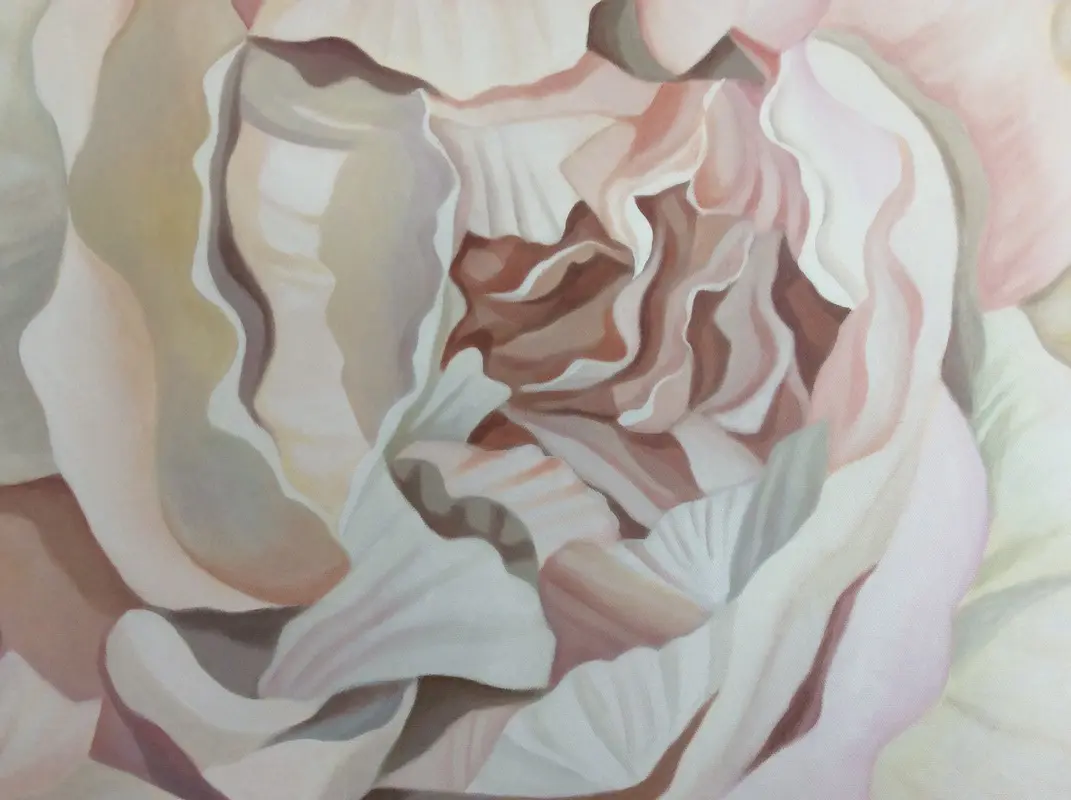 A picture of Beverley Frost's Peony painting