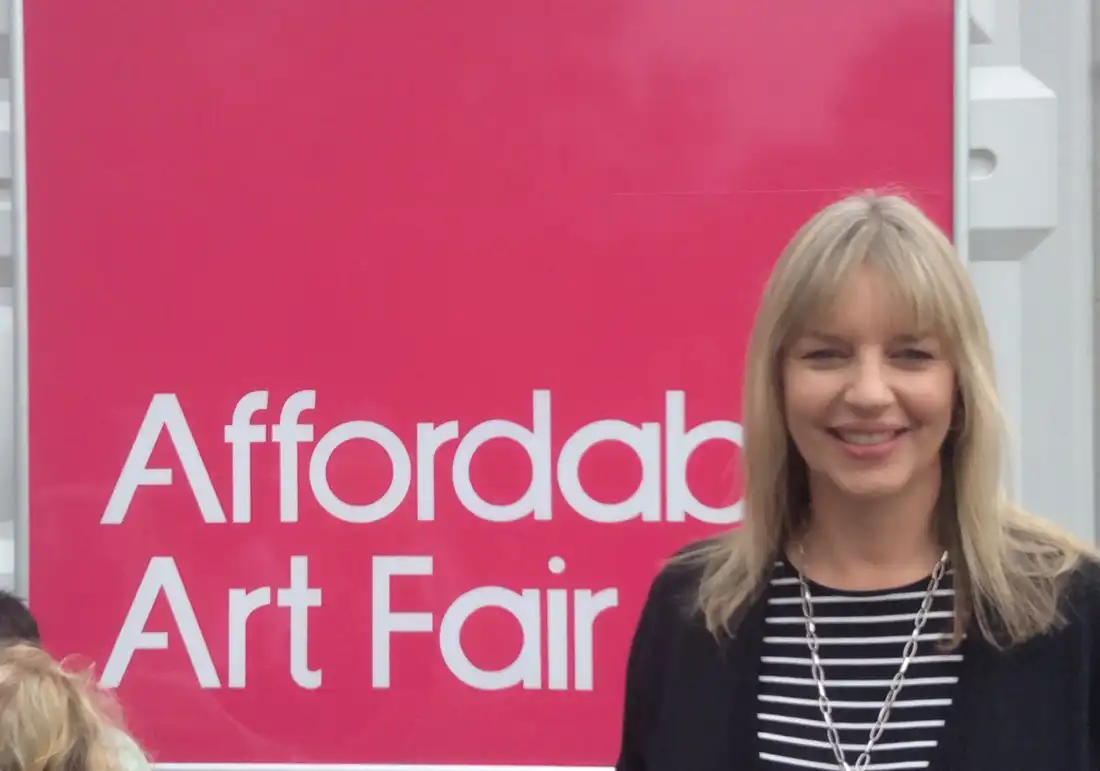 A picture of Beverley Frost at the Hampstead Affordable Art Show