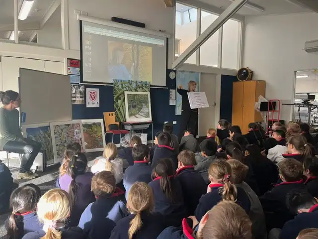 Beverley Frost at a school